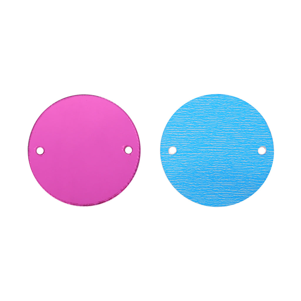 Round  Shape Multi Colors Acrylic Sew-on Mirror For Dance Costume WholesaleRhinestone