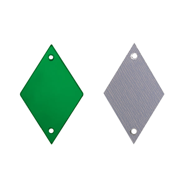 Rhombus Shape Multi Colors Acrylic Sew-on Mirror For Dance Costume WholesaleRhinestone