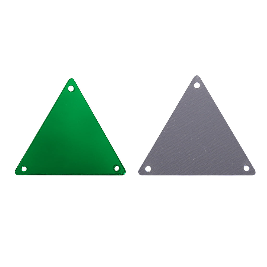 Triangle Shape Multi Colors Acrylic Sew-on Mirror For Dance Costume WholesaleRhinestone