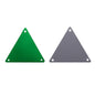 Triangle Shape Multi Colors Acrylic Sew-on Mirror For Dance Costume WholesaleRhinestone