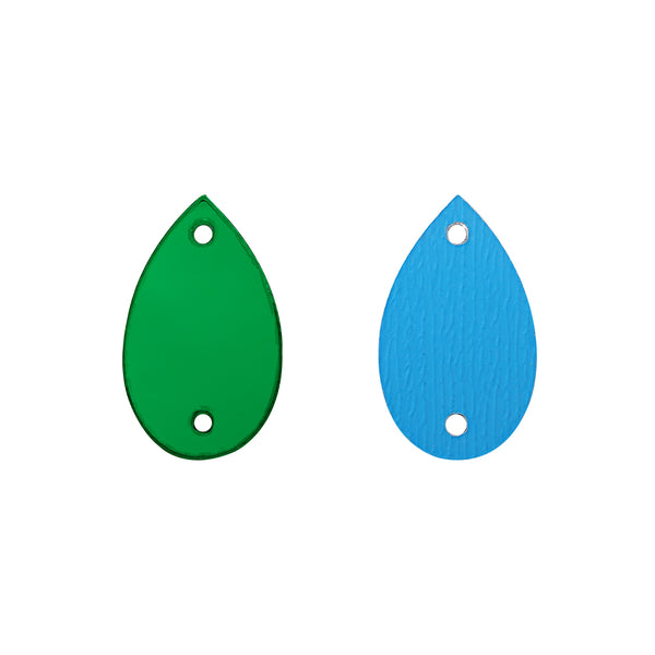 Drop Shape Multi Colors Acrylic Sew-on Mirror For Dance Costume WholesaleRhinestone