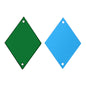 Rhombus Shape Multi Colors Acrylic Sew-on Mirror For Dance Costume WholesaleRhinestone
