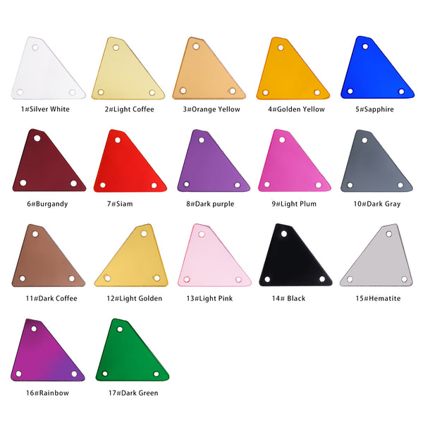 Irregular Triangle Shape Multi Colors Acrylic Sew-on Mirror For Dance Costume