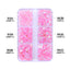 Mixed Sizes 6 Grid Box Aurora Light Pink Unfoiled Glass FlatBack Rhinestones For Nail Art WholesaleRhinestone
