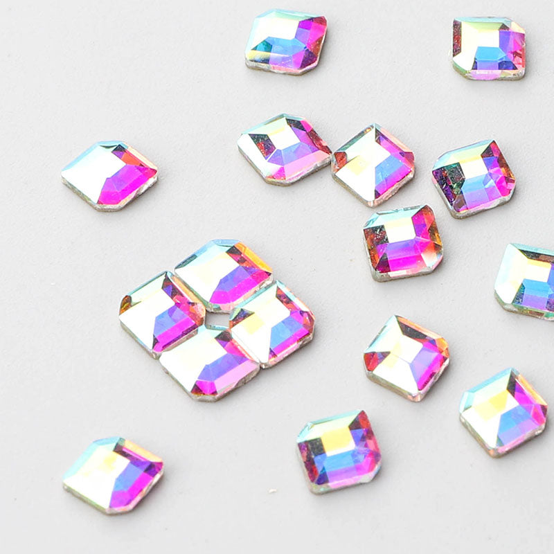 Concise Hexagon Shape Crystal AB Flat Back Fancy Rhinestones WholesaleRhinestone