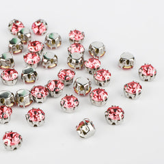 Rose Sewing 3D Claw Rhinestones Silver Base WholesaleRhinestone