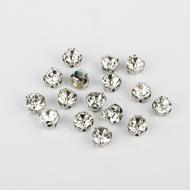 Crystal Sewing 3D Claw Rhinestones Silver Base WholesaleRhinestone メイン画像