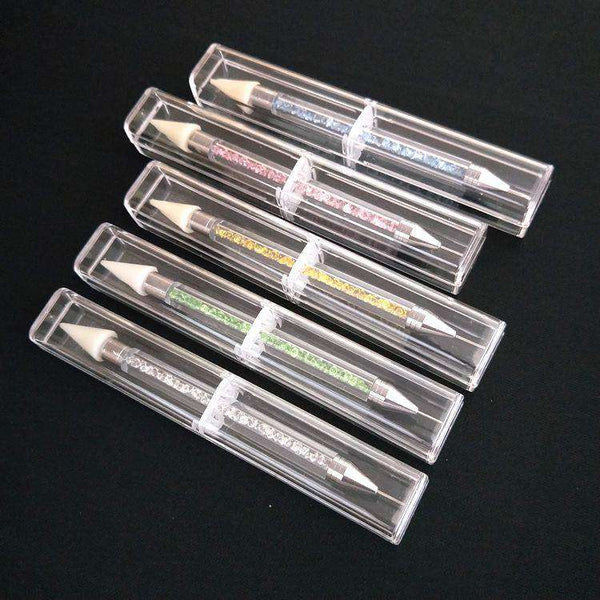 Dual-ended DIY Nail Rhinestone Picker Dotting Tool with Extra 2 Wax Head WholesaleRhinestone