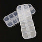 Clear Jewelry Rhinestones Box (5 Pack) Bead Storage Organizer, 12 Compartments Each WholesaleRhinestone