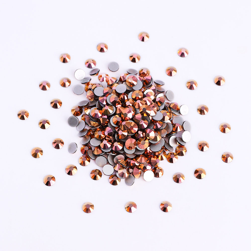 Magic Golden Glass Flat Back Rhinestones WholesaleRhinestone