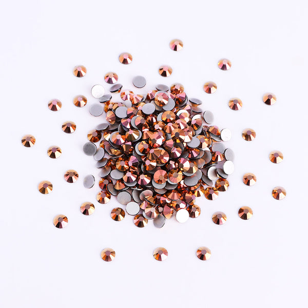 Magic Golden Glass Flat Back Rhinestones WholesaleRhinestone