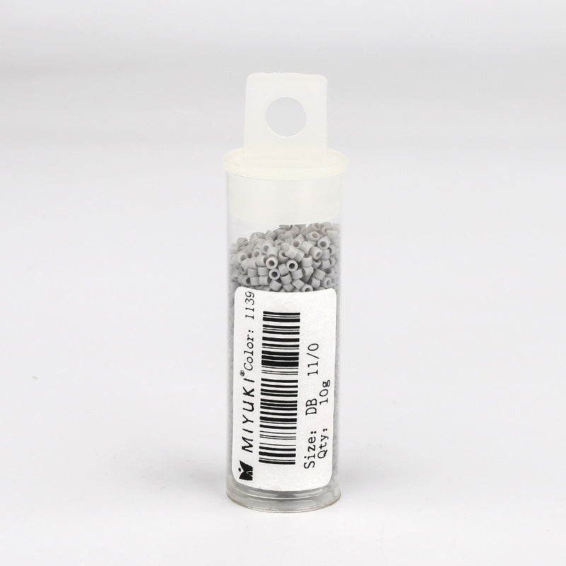 Miyuki Delica Seed Beads 11/0 Matte Opaque Ghost Gray DB-1139 WholesaleRhinestone