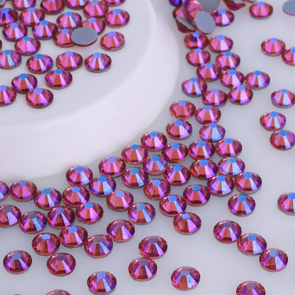 Rose AB Glass Hotfix Rhinestones WholesaleRhinestone