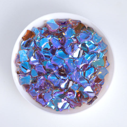 Pillow Shape Charm Purple Flat Back Fancy Rhinestones WholesaleRhinestone