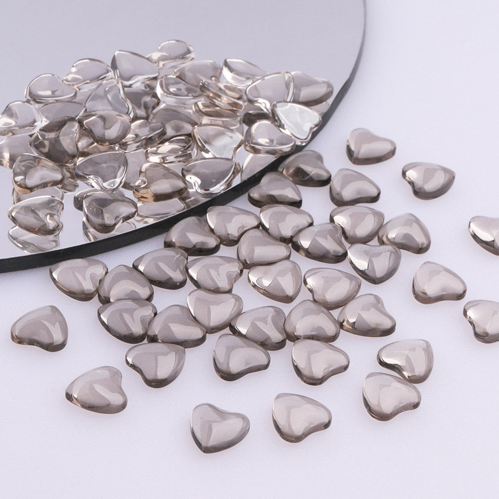 Heart Shape Black Diamond Flat Back Fancy Rhinestones WholesaleRhinestone