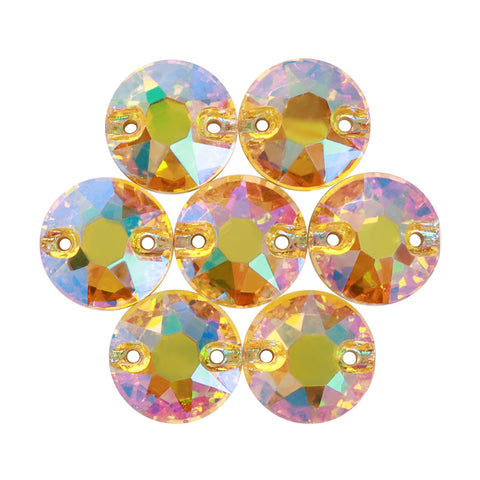Crystal Sun XIRIUS Round Shape High Quality Glass Sew-on Rhinestones WholesaleRhinestone Main image