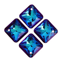 Bermuda Blue Princess Cut High Quality Glass Rhinestone Pendant WholesaleRhinestone