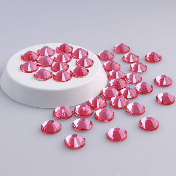 Rose Glass FlatBack Rhinestones In Bulk WholesaleRhinestone