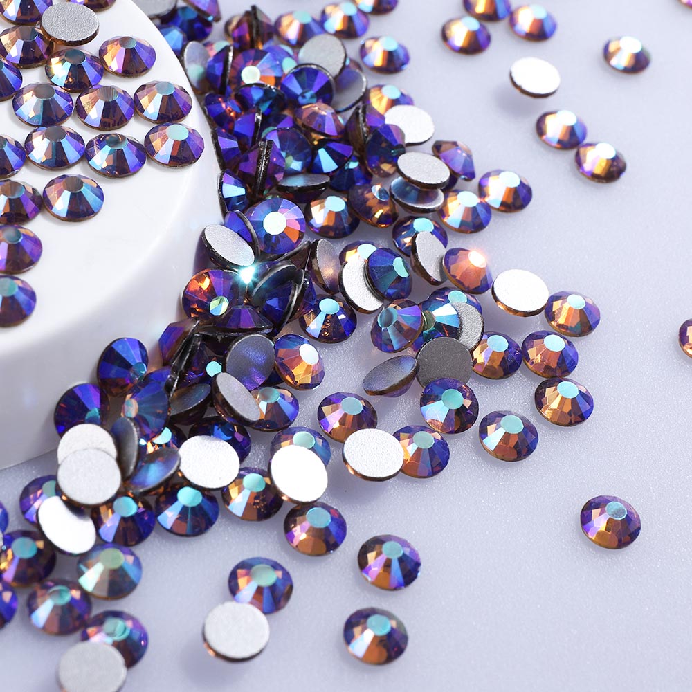 Smoked Topaz AB Glass FlatBack Rhinestones In Bulk WholesaleRhinestone