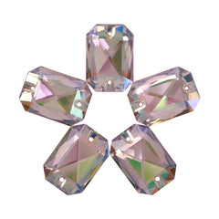 Luminous Green Octagon Shape High Quality Glass Sew-on Rhinestones WholesaleRhinestone