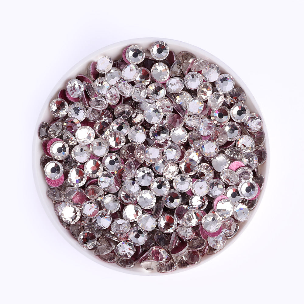 Crystal Glass FlatBack Rhinestones Rose Gold Back Secondary image