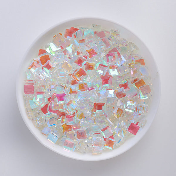 Square Shape Starry Sky Flat Back Fancy Rhinestones WholesaleRhinestone