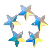Crystal AB Star Shape High Quality Glass Rhinestone Pendant WholesaleRhinestone