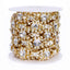 Sew-on Crystal Glass Rivoli Rhinestone Trim Chain Applique RA553 WholesaleRhinestone