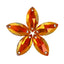 Copper Navette Shape High Quality Glass Sew-on Rhinestones WholesaleRhinestone