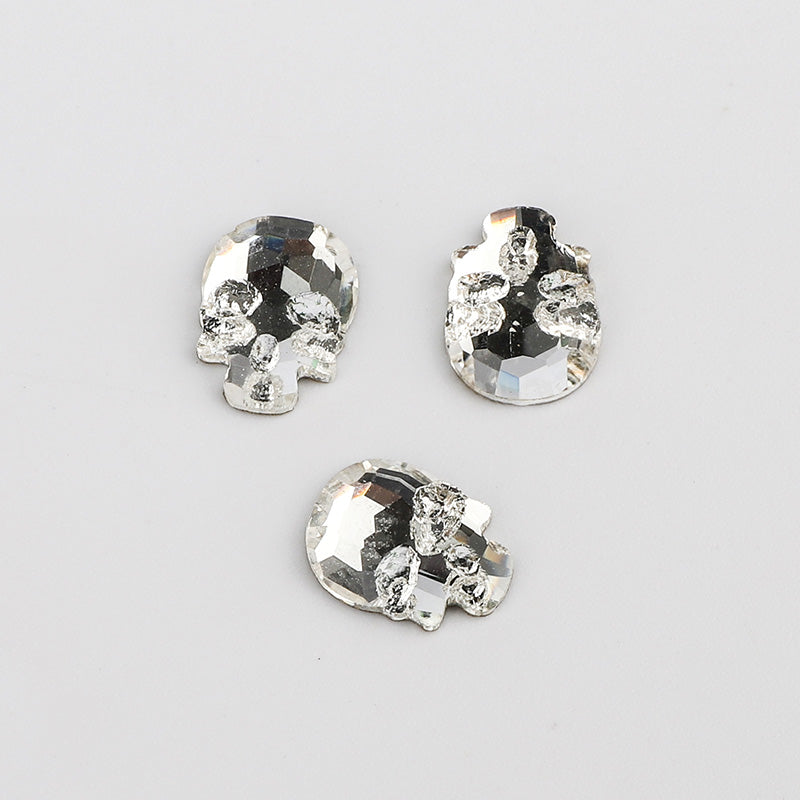 Skull Shape Crystal Flat Back Fancy Rhinestones WholesaleRhinestone
