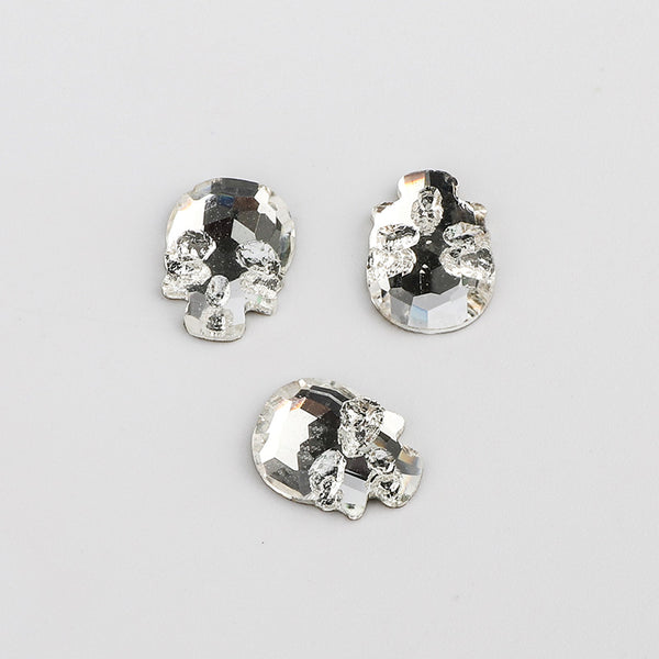 Skull Shape Crystal Flat Back Fancy Rhinestones WholesaleRhinestone
