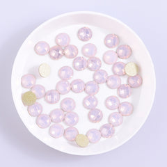 Round Shape Pink Opal Flat Back Fancy Rhinestones WholesaleRhinestone