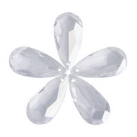Silver Shade Tear Drop High Quality Glass Rhinestone Pendant WholesaleRhinestone
