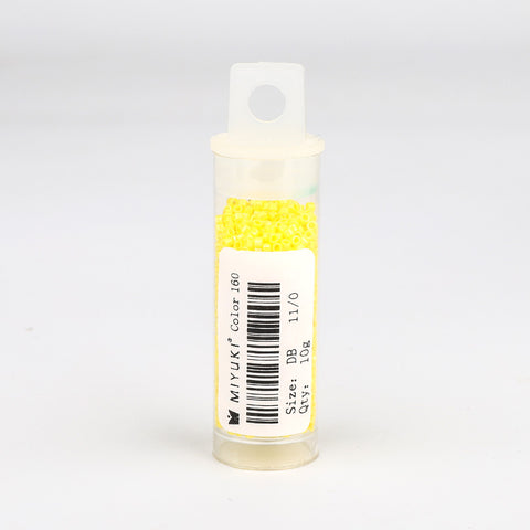 Miyuki Delica Seed Beads 11/0 Opaque Yellow AB DB-160 WholesaleRhinestone