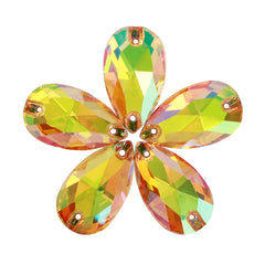 Crystal Sun Drop Shape High Quality Glass Sew-on Rhinestones WholesaleRhinestone