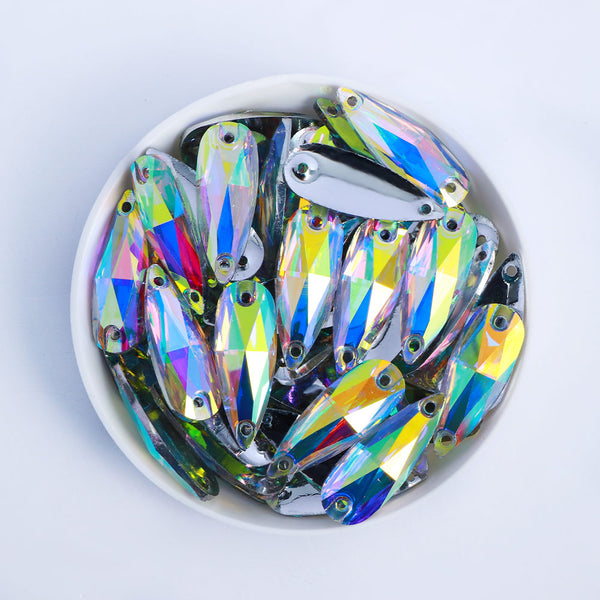 Drop Crystal AB Resin Sew-on Rhinestones For Dance Costume WholesaleRhinestone