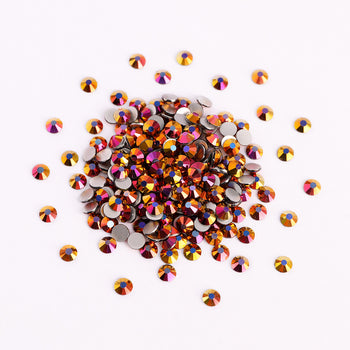 Golden Magic Glass FlatBack Rhinestones Silver Back WholesaleRhinestone
