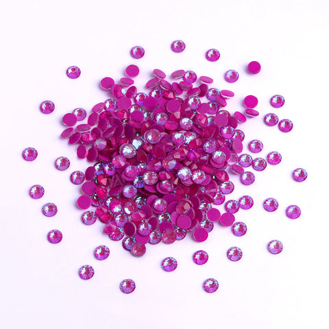 Mocha Purple Glass FlatBack Luminous Rhinestones For Nail Art WholesaleRhinestone