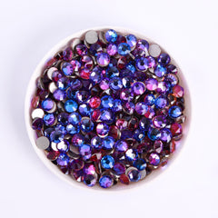 Purple Majesty Glass FlatBack Rhinestones Silver Back WholesaleRhinestone