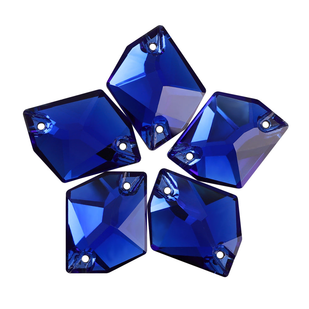 Sapphire Cosmic Shape High Quality Glass Sew-on Rhinestones WholesaleRhinestone