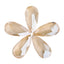 Golden Shadow Tear Drop High Quality Glass Rhinestone Pendant WholesaleRhinestone