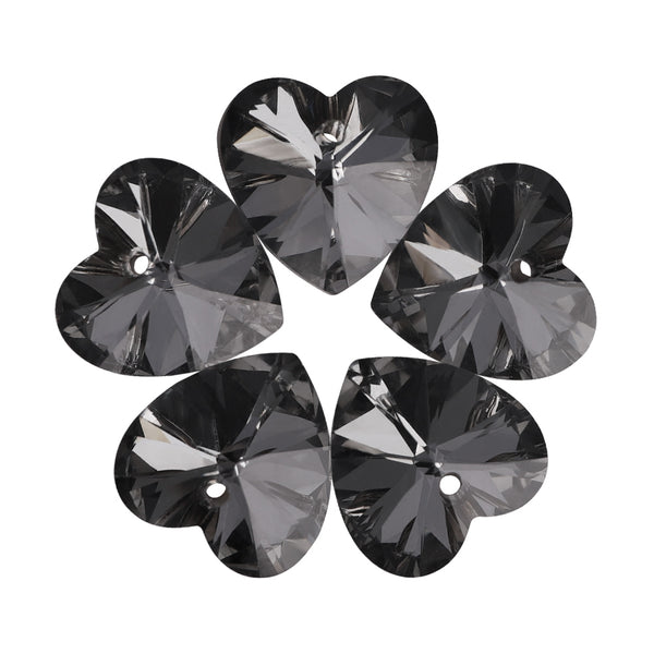 Silver Night XILION Heart High Quality Glass Rhinestone Pendant WholesaleRhinestone