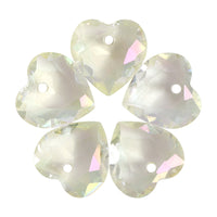 Luminous Green Heart Cut High Quality Glass Rhinestone Pendant WholesaleRhinestone