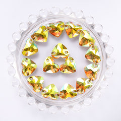 Crystal Sun Heart Shape High Quality Glass Sew-On Rhinestones