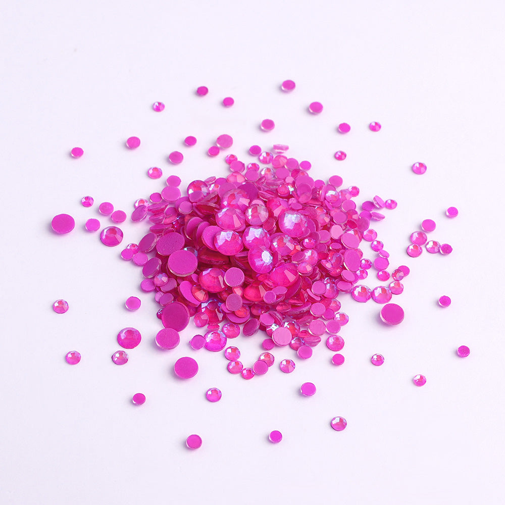 Mixed Sizes Mocha SS Purple FlatBack Luminous Rhinestones For Nail Art WholesaleRhinestone