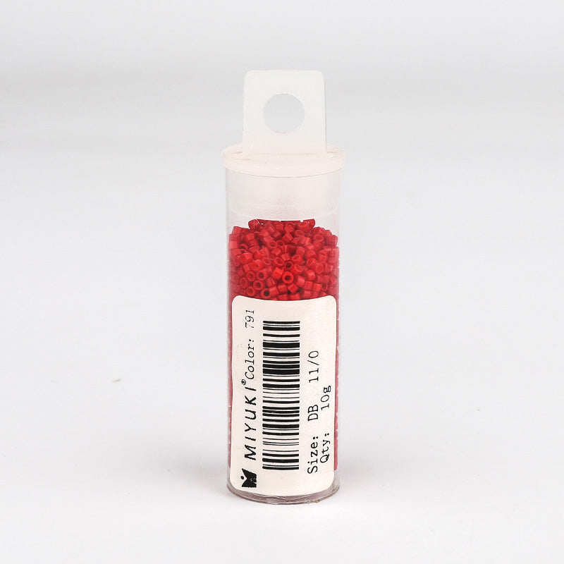 Miyuki Delica Seed Beads 11/0 Opaque Matte Bright Red DB-791 WholesaleRhinestone