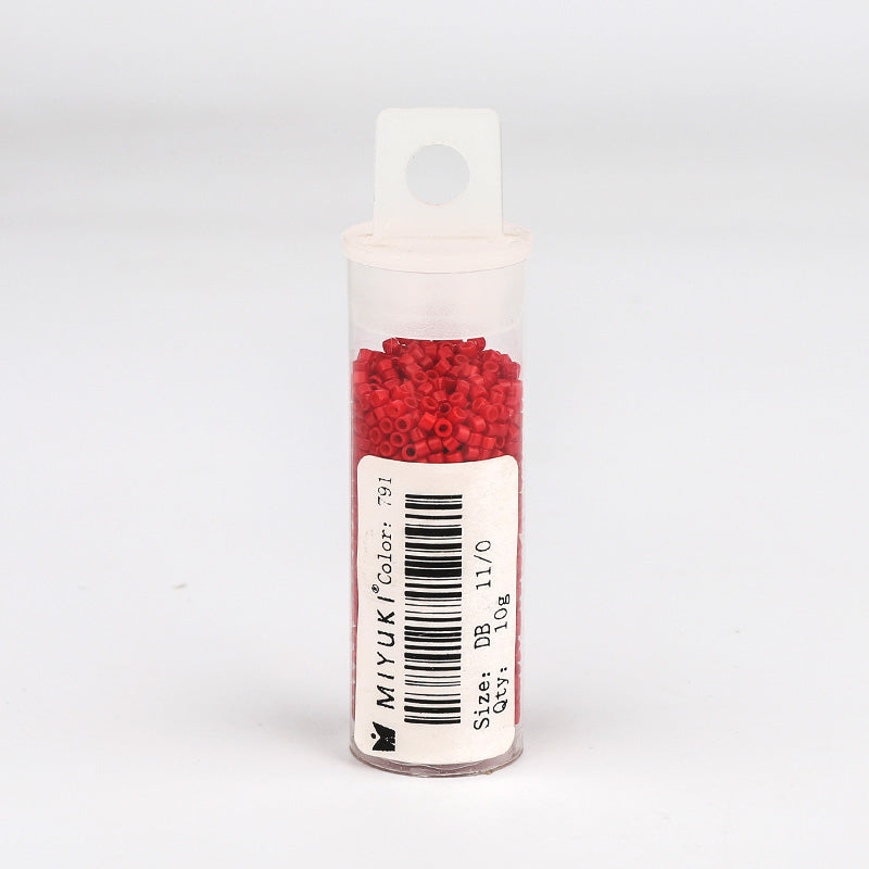 Miyuki Delica Seed Beads 11/0 Opaque Matte Bright Red DB-791 WholesaleRhinestone