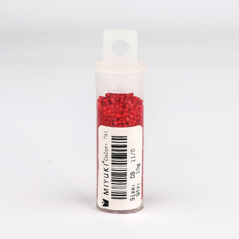 Miyuki Delica Seed Beads 11/0 Opaque Matte Bright Red DB-791 WholesaleRhinestone