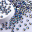 Black Diamond AB Glass FlatBack Rhinestones Silver Back WholesaleRhinestone