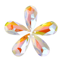 Crystal Shimmer Tear Drop High Quality Glass Rhinestone Pendant WholesaleRhinestone